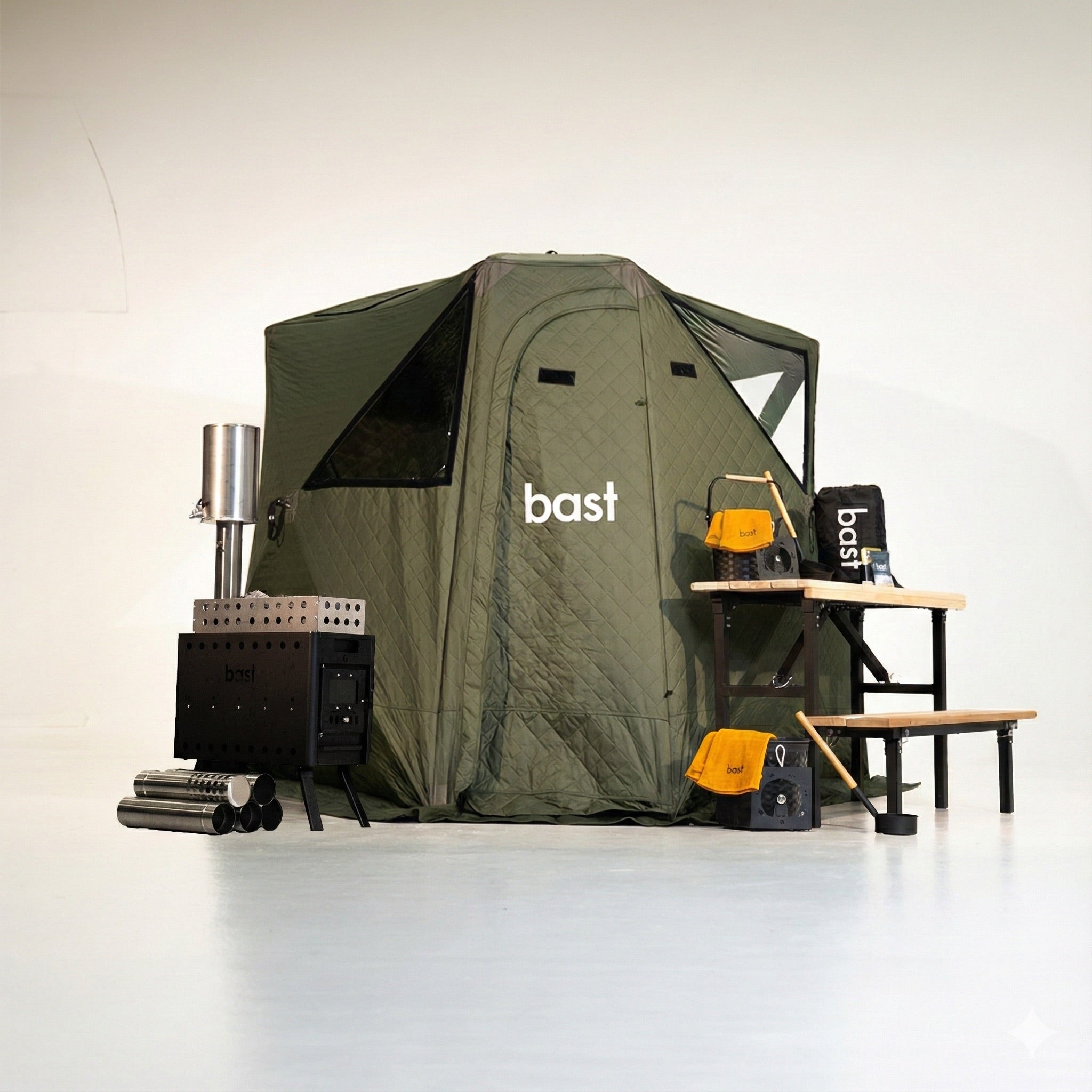Näver Sauna Tent Kit — Deluxe